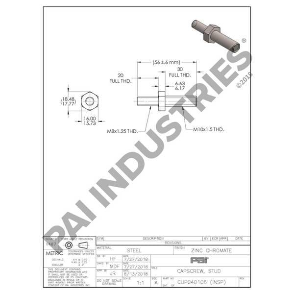 Cummins Capscrew, 3883394