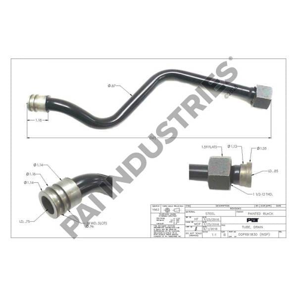 Detroit Diesel Drain Tube, 23532213