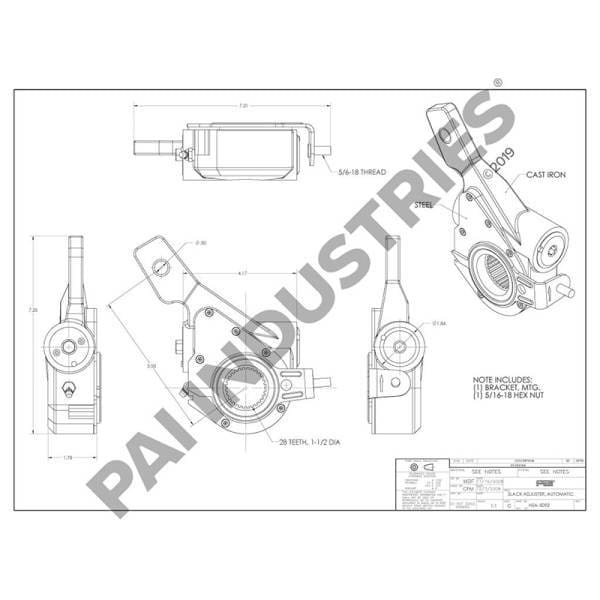 Mack Automatic Slack Adjuster, 5396-40010180