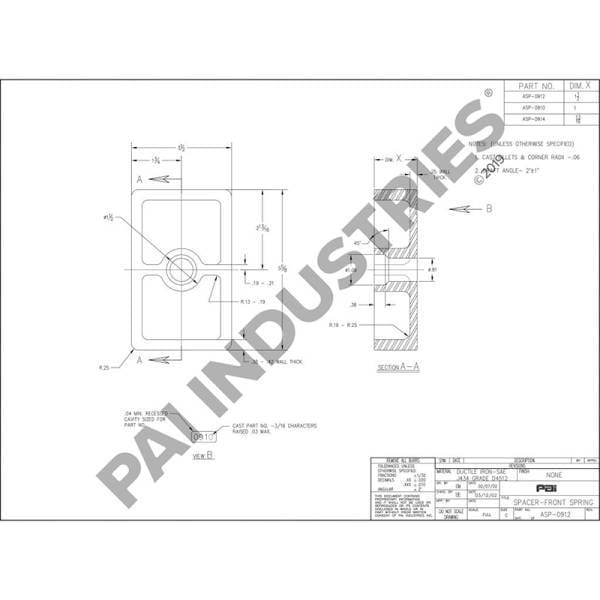 Mack Front Spring Spacer, 13QK244AP8
