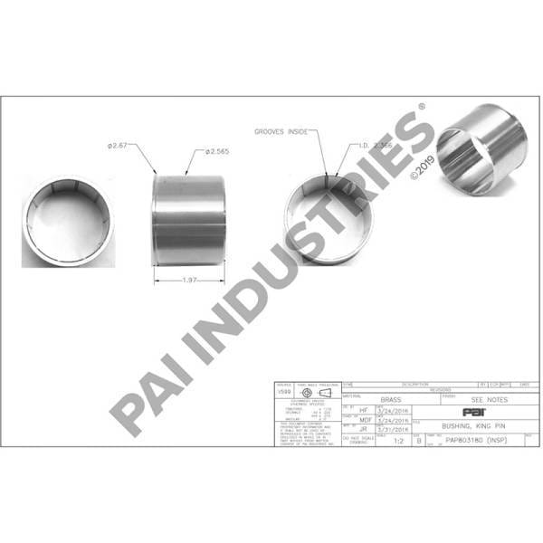 Mack King Pin Bushing, 21416557