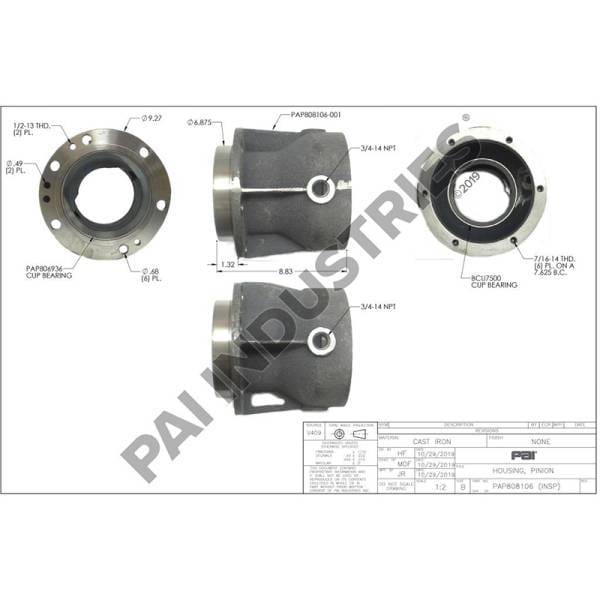 Mack Pinion Housing, 22937784