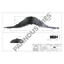 Mack Rear Spring Assembly, 4QK3131A