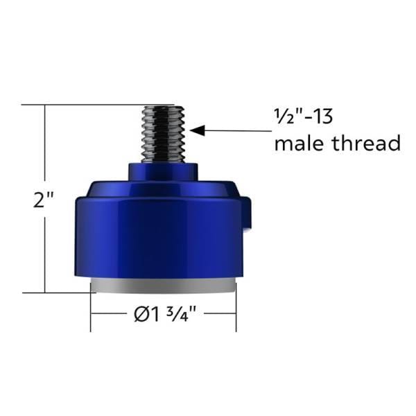 1/2"-13 Thread-On Shift Knob Mounting Adapter For Eaton Fuller Style 13/15/18 Shifter - Indigo Blue (Bulk), 70881B thumbnail 5