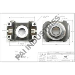 Dana Half Round End Yoke, 6-4-9021-1