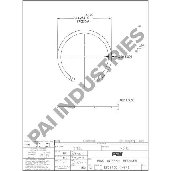 Eaton Retaining Ring, 78912